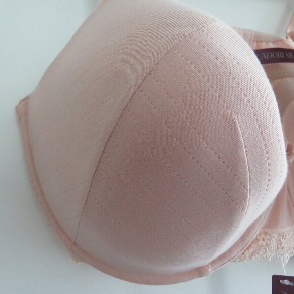 ADORE ME Annabelle Contour Plus Bra in Beige Rose Dust Lace - Size 46DD NWT - Picture 6 of 11